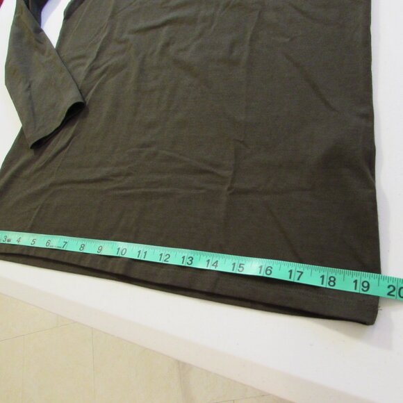 Chicos Touch Of Cool L/S Layering Tee Primordial Forest Green Size 0 (Small) - Picture 10 of 12